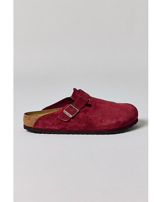 Birkenstock Red Boston Soft Footbed Clog for men