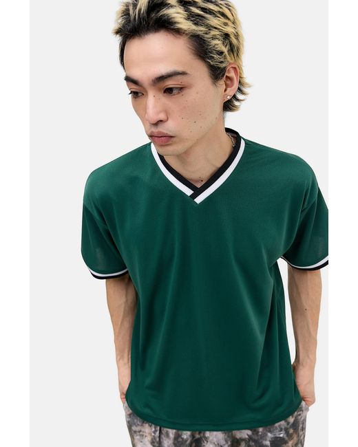 United Athle Green Mesh T-shirt for men