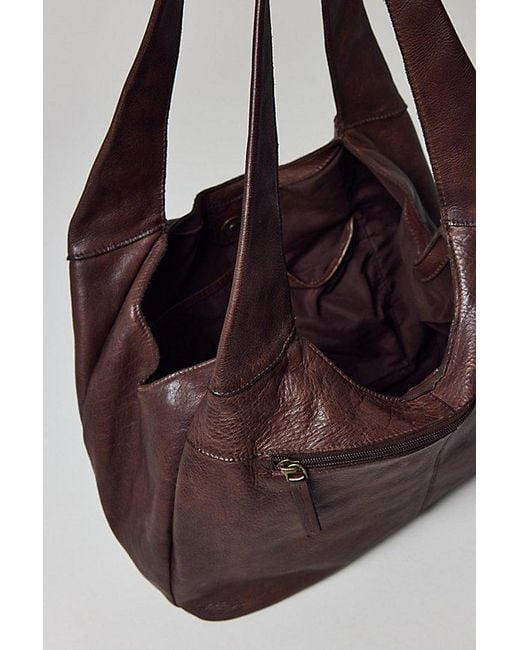 Silence + Noise Purple Charlie Leather Tote Bag