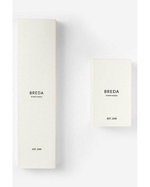 Breda Black 'Revel' Stainless Steel Watch