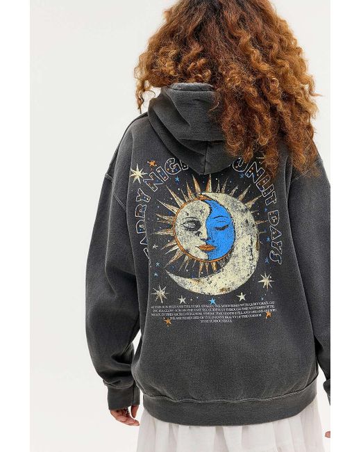 Urban Outfitters Gray Uo Starry Sunset Stud Hoodie