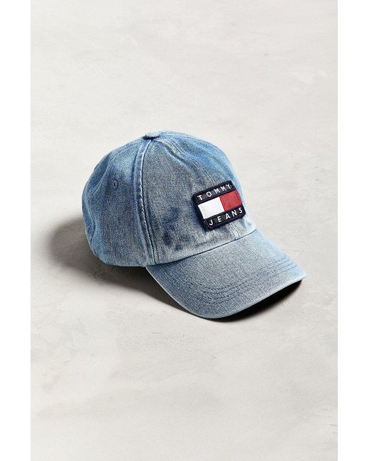 Udvidelse Du bliver bedre Slumber Tommy Hilfiger Tommy Jeans '90s Sailing Denim Baseball Hat in Blue for Men  | Lyst