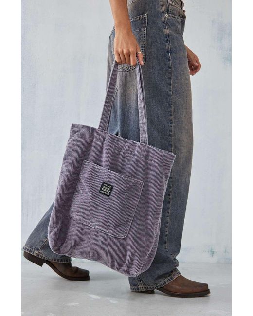 Urban Outfitters Gray Uo Corduroy Pocket Tote Bag