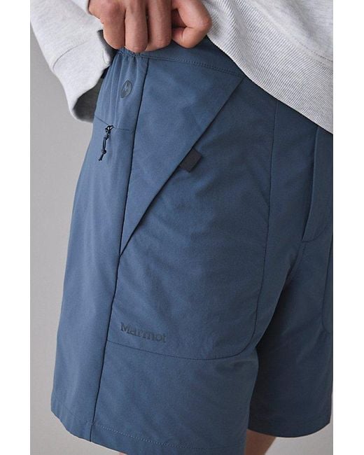 Marmot Blue Airexchange Solarshield 7" Short for men