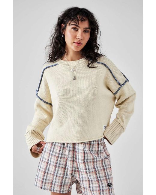 BDG Natural Overlock Knit Jumper