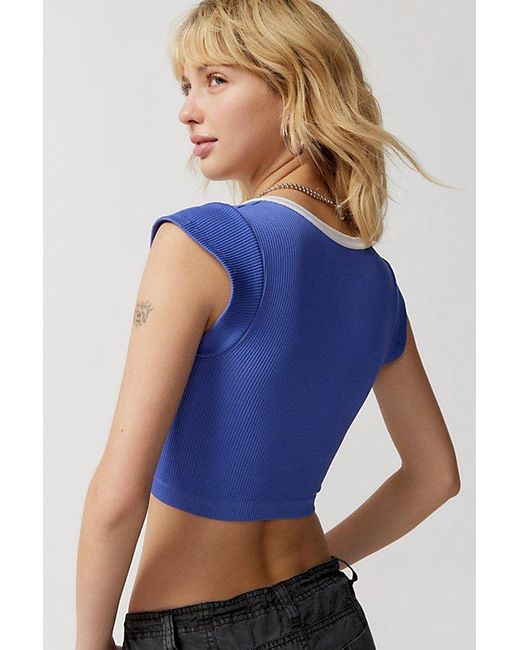 Out From Under Blue Go For Seamless Top
