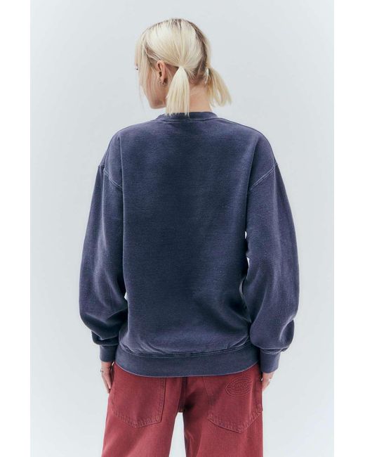 Urban Outfitters Blue Uo - sweatshirt "visions" in marine