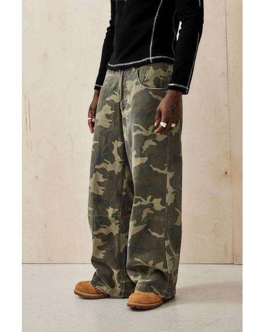 Jaded London Camo Colossus Jeans in Green for Men | Lyst UK
