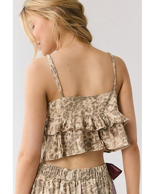 Out From Under Natural Sweet Nothings Tie-Front Bow Babydoll Tank Top