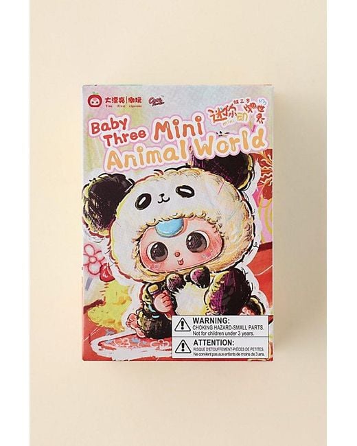 Urban Outfitters Blue Baby Three Mini Animal World Blind Box Plushie Keychain