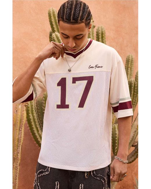 iets frans Pink Ecru Airtex 17 T-shirt for men