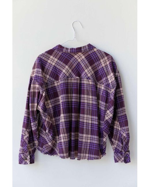 flannel shirts purple
