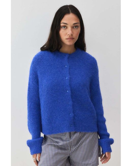 Urban Outfitters Blue Uo Dakota Knit Cardigan