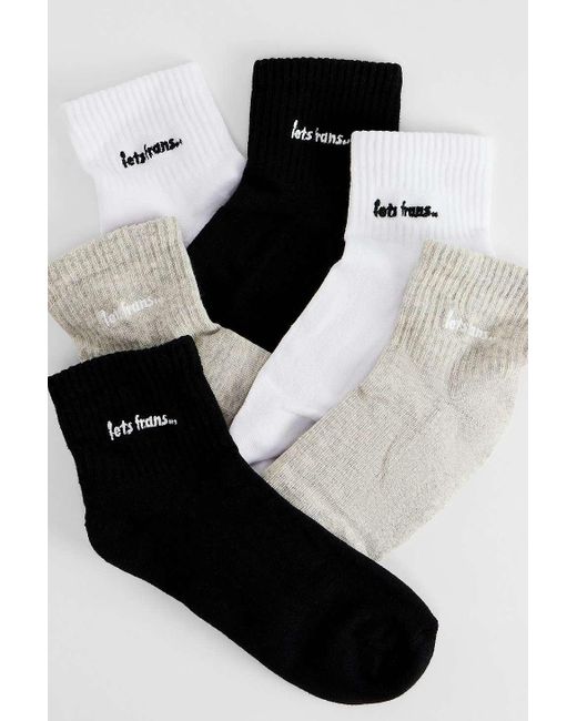 iets frans Black 3-pack Crop Ankle Socks At Urban Outfitters