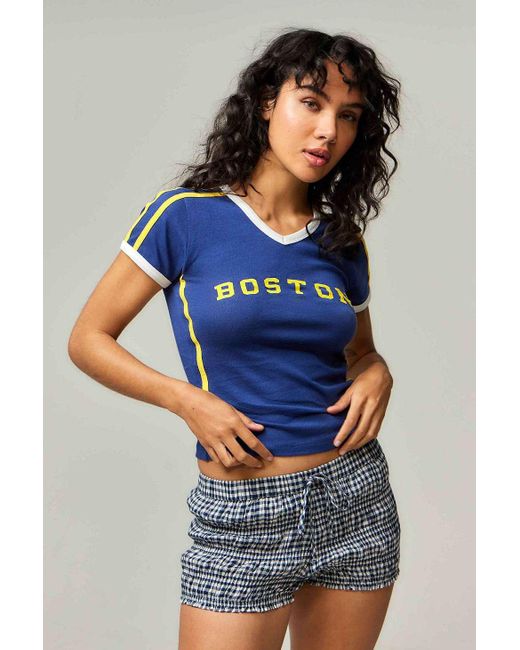 Urban Outfitters Blue Uo Mia Boston Baby T-shirt