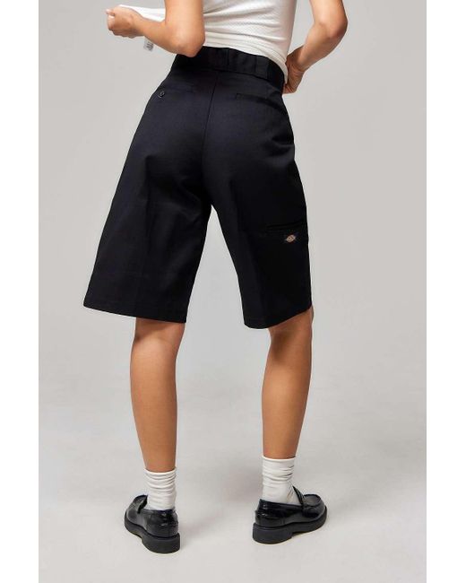 Dickies Blue Black 13" Multi-pocket Work Shorts 28 At Urban Outfitters