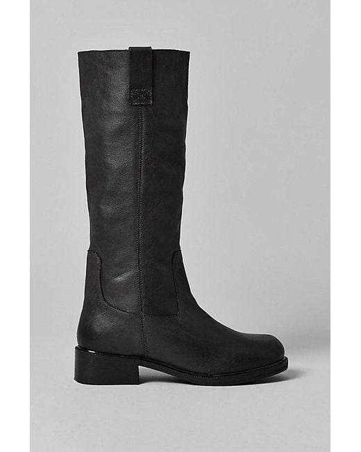 Urban Outfitters Gray Uo Tall Leather Slouch Boot