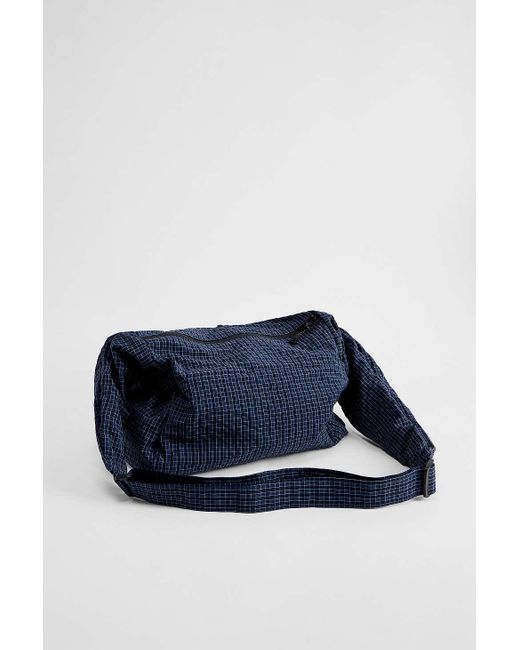 Ayker Blue Check Sling Bag for men