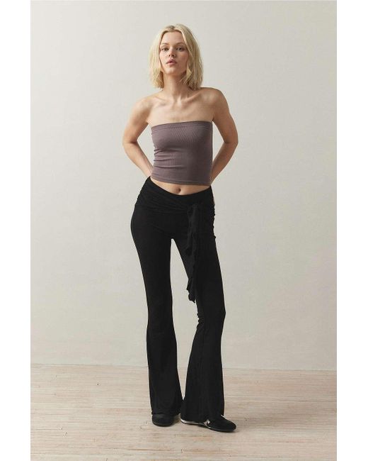 Out From Under Natural Jade Tied Up Flare Pants