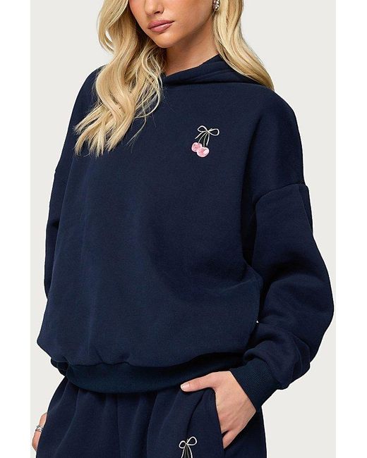 Edikted Blue I Don'T Chase I Attract Hoodie