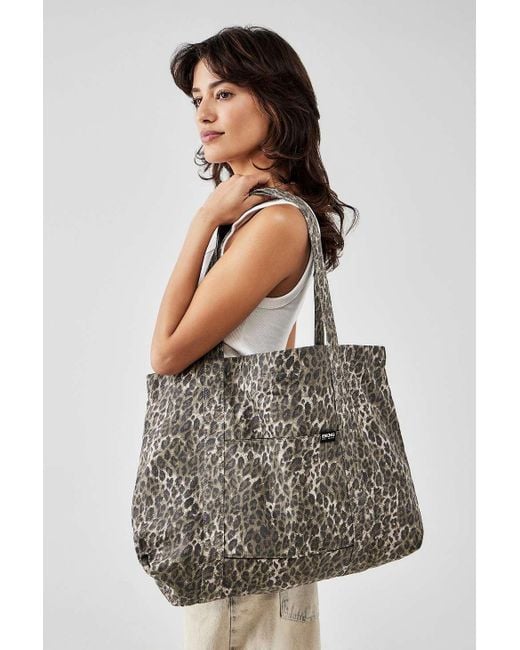 BDG Brown Leopard Print Canvas Tote Bag