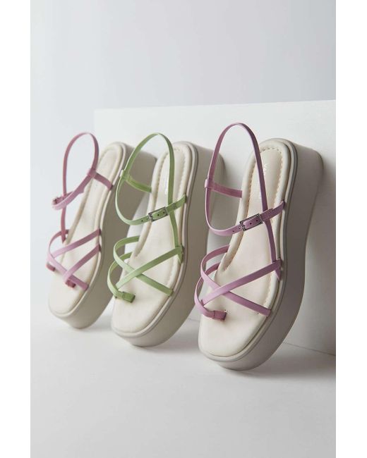 Vagabond Shoemakers Leather Courtney Strappy Platform Sandal in Pink | Lyst