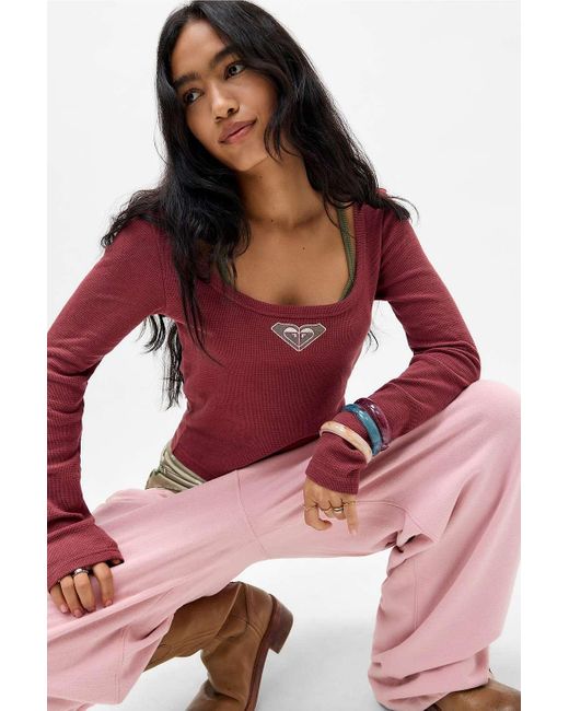 Roxy Uo Exclusive Layered Long Sleeve Thermal T-shirt