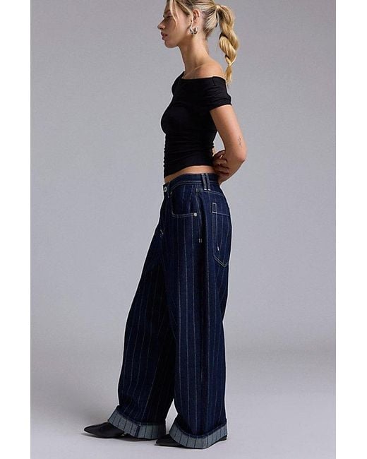 BDG Blue Jaya Printed Baggy Boyfriend Jean
