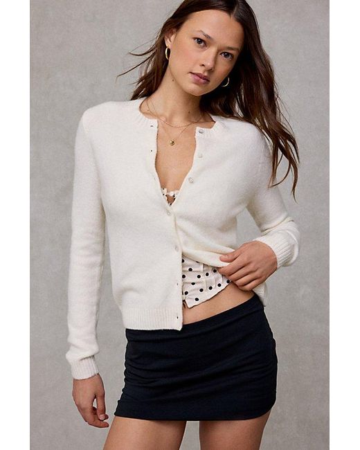 BDG White So Soft Cardigan