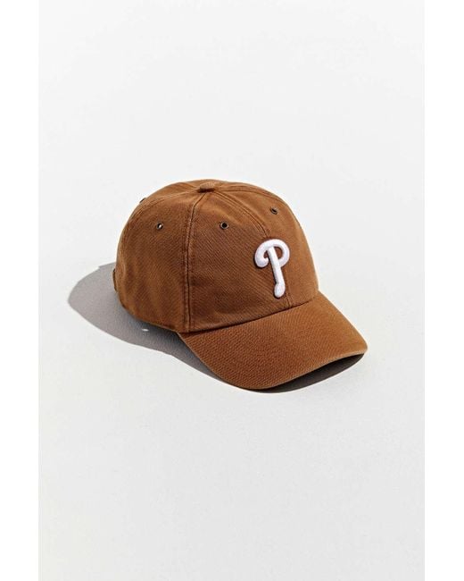 47 Brand Brown X Carhartt Philadelphia Phillies Baseball Hat for men