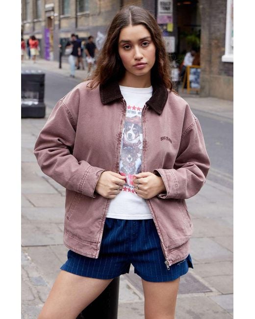 BDG Dex Borg Canvas Workwear Jacket Xs At Urban Outfitters in Grey Lyst UK