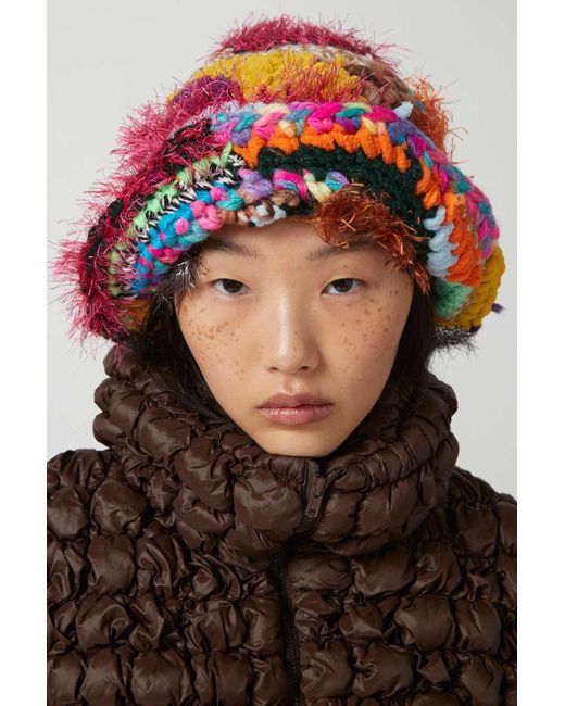 Urban Outfitters Multicolor Mixed Yarn Bucket Hat,at