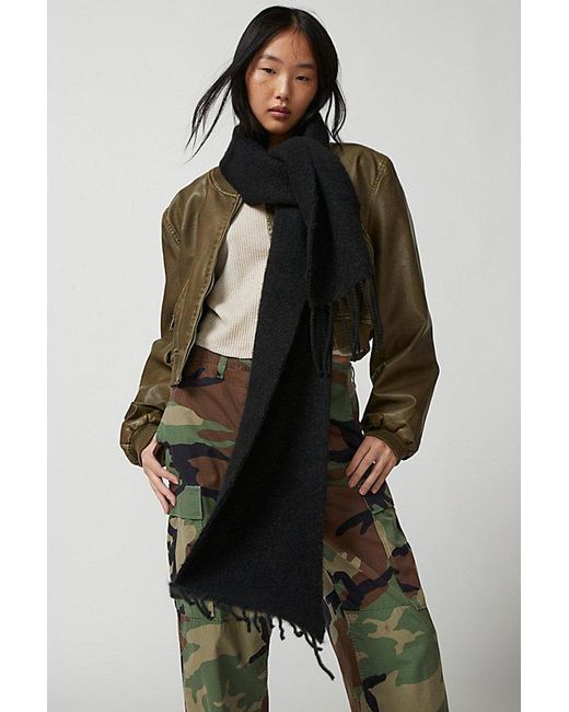 Urban Outfitters Black Uo Val Long Scarf