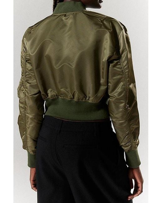 Alpha Industries Black Uo Exclusive L-2B Cropped Bomber Jacket