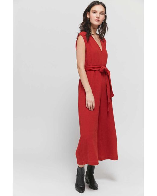 red jumpsuit urban outfitters