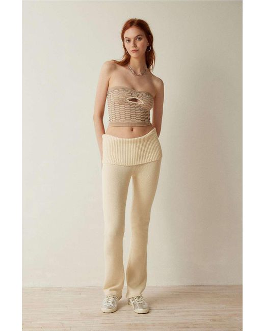Out From Under Natural Arden Textured Cut-out Tube Top