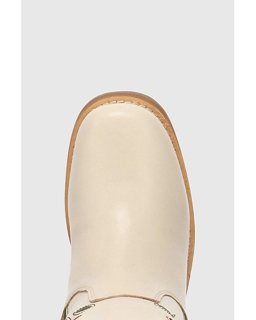 Dingo White Bloom Embroidered Leather Boot