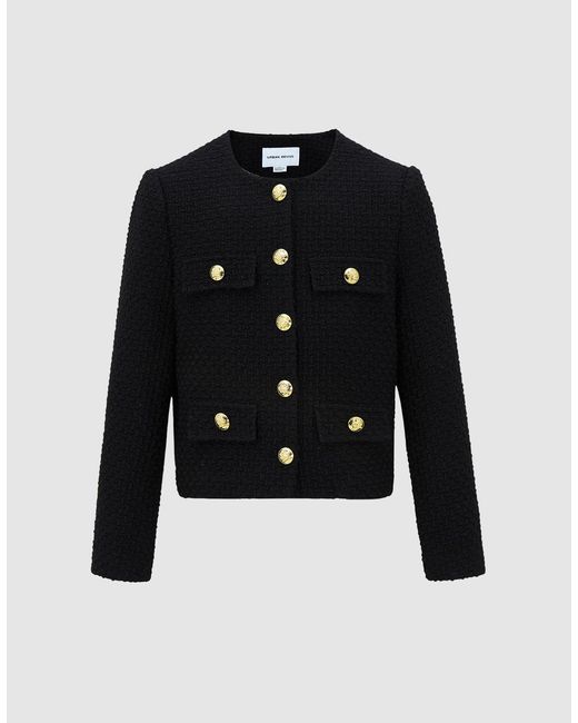 Urban Revivo Multi-pocket Tweed Jacket in Black | Lyst