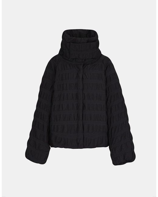 Urban Revivo Synthetic Textured Down Puffer Coat in Black | Lyst UK