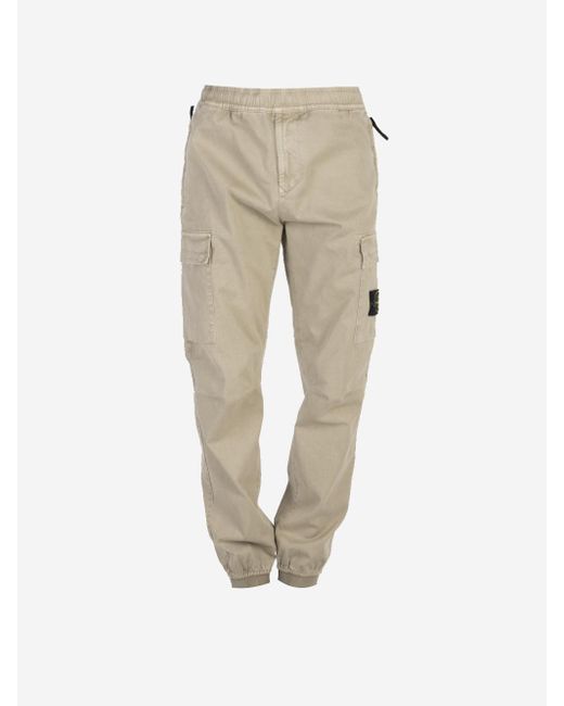 Stone Island Pantaloni Cargo T.co+old in Natural for Men | Lyst