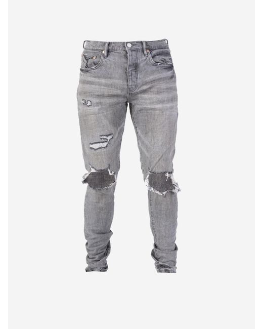 Purple Brand Denim Jeans Low Rise Skinny in Grey (Gray) for Men Lyst