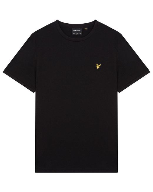 Lyle & Scott Black Heritage T Shir Sn99 for men