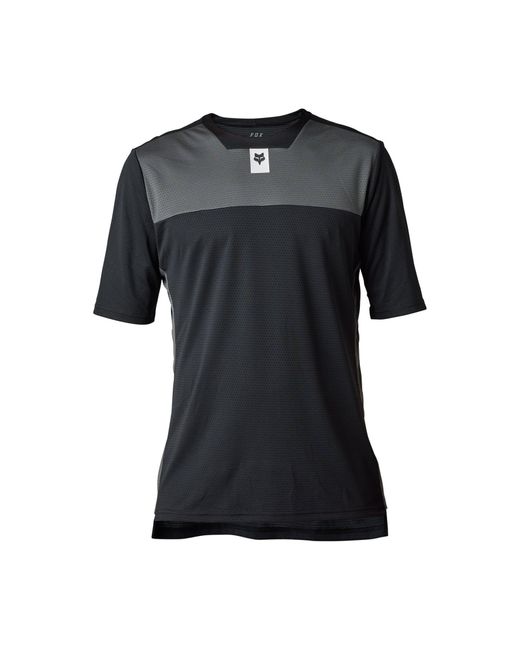 Fox Black Defend Short Sleeve Jersey for men