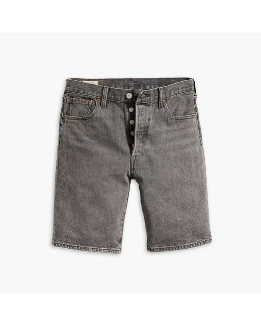 Levi's Gray 501 Hemmed Shorts for men