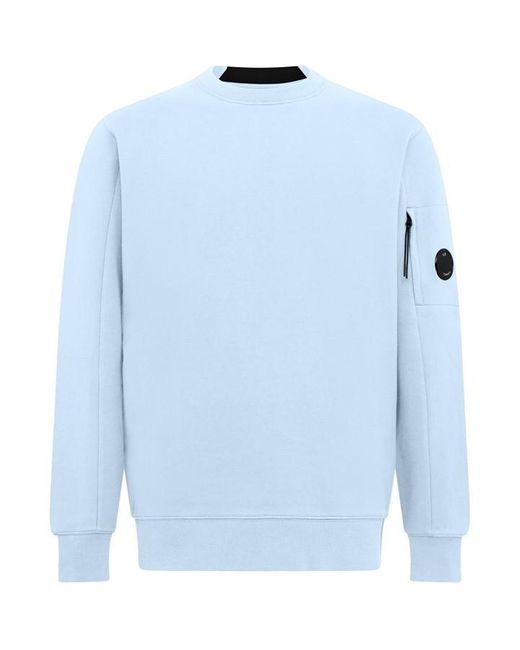 C P Company Blue Heavyweight Lens Sweatshirt for men