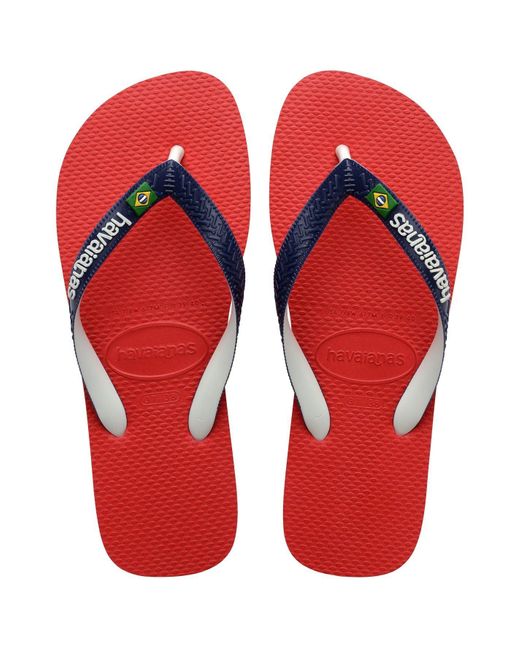 Havaianas Red Brasil Flip Flops