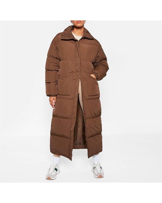 I Saw It First Brown Premium Padded Coat