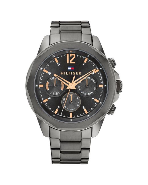 Tommy Hilfiger Metallic Two Layered Case Watch for men