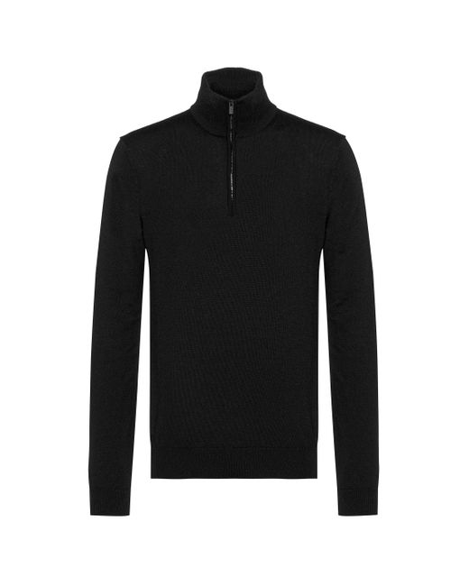 HUGO Black San Gottardo Jumper for men