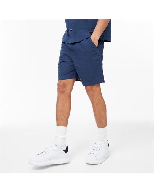 Jack Wills Blue Linen Shorts for men